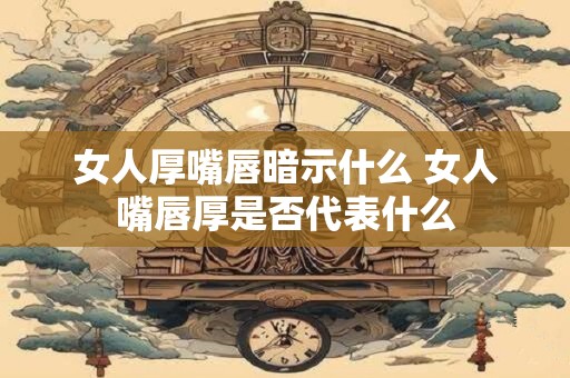 女人厚嘴唇暗示什么 女人嘴唇厚是否代表什么