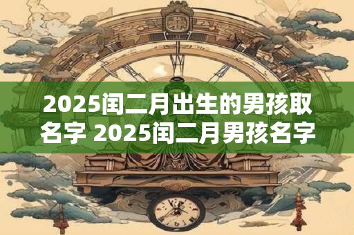 2025闰二月出生的男孩取名字 2025闰二月男孩名字该怎么取