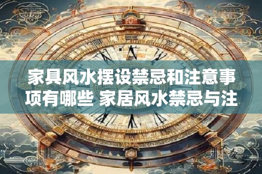 家具风水摆设禁忌和注意事项有哪些 家居风水禁忌与注意事项