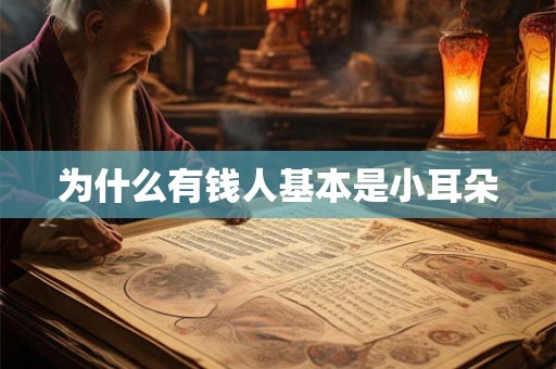 为什么有钱人基本是小耳朵