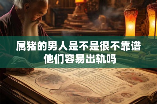 属猪的男人是不是很不靠谱 他们容易出轨吗