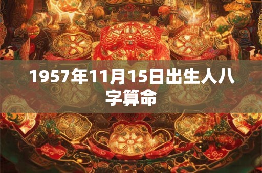 1957年11月15日出生人八字算命