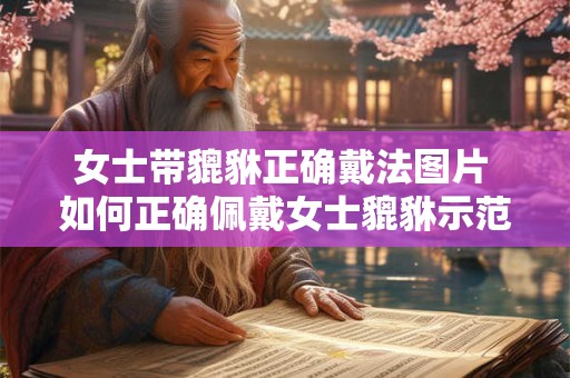 女士带貔貅正确戴法图片 如何正确佩戴女士貔貅示范图解