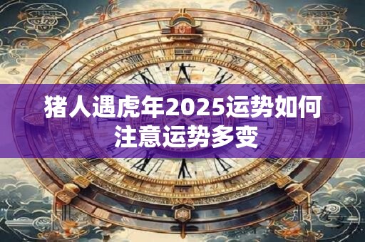 猪人遇虎年2025运势如何 注意运势多变