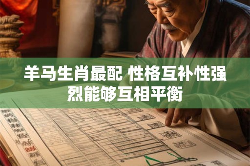羊马生肖最配 性格互补性强烈能够互相平衡