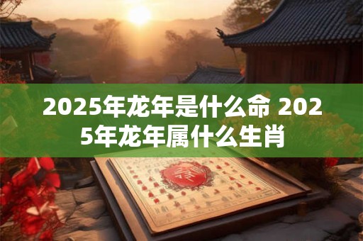 2025年龙年是什么命 2025年龙年属什么生肖