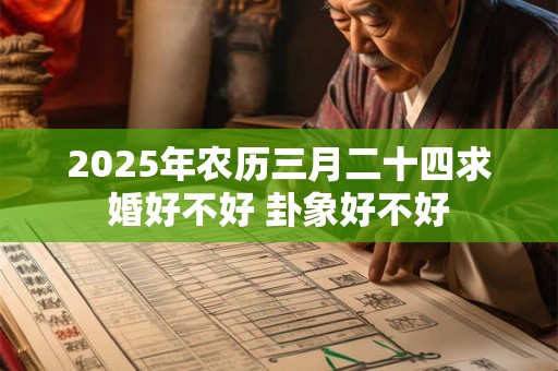 2025年农历三月二十四求婚好不好 卦象好不好