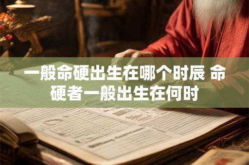 一般命硬出生在哪个时辰 命硬者一般出生在何时