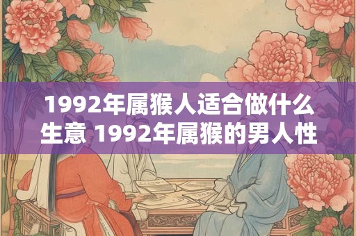 1992年属猴人适合做什么生意 1992年属猴的男人性格脾气