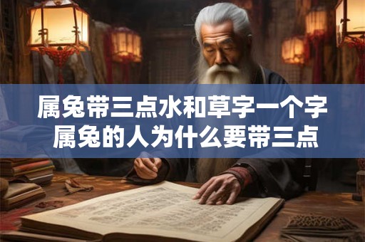 属兔带三点水和草字一个字 属兔的人为什么要带三点水和草字一个字
