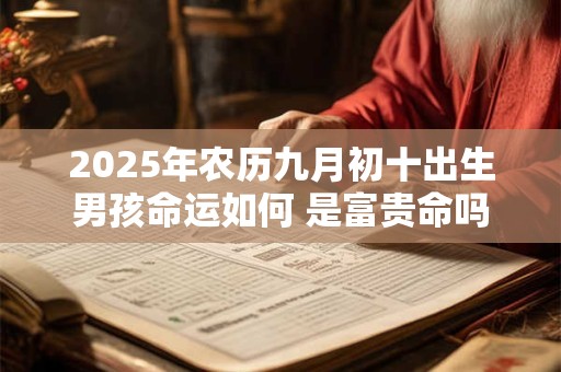 2025年农历九月初十出生男孩命运如何 是富贵命吗