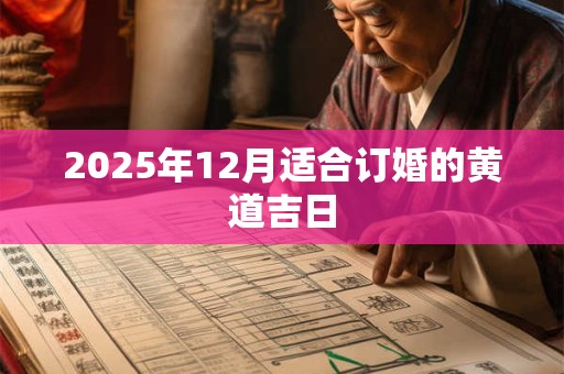 2025年12月适合订婚的黄道吉日