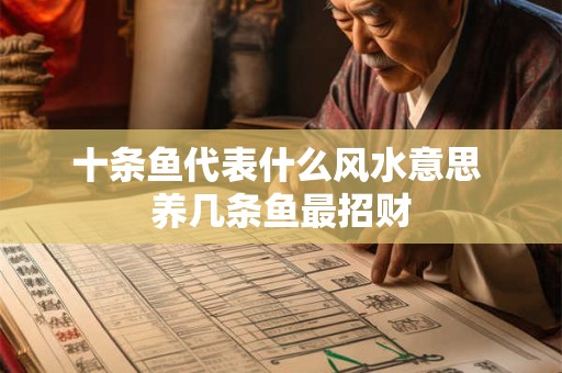 十条鱼代表什么风水意思 养几条鱼最招财