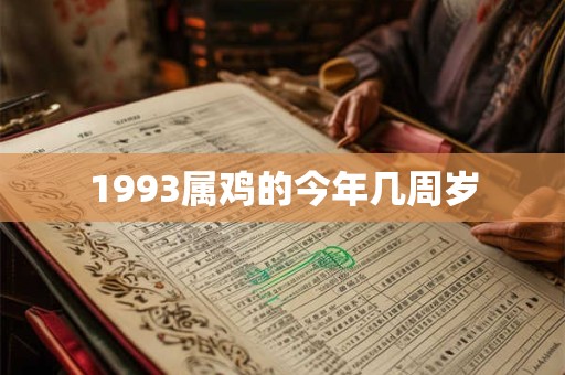 1993属鸡的今年几周岁
