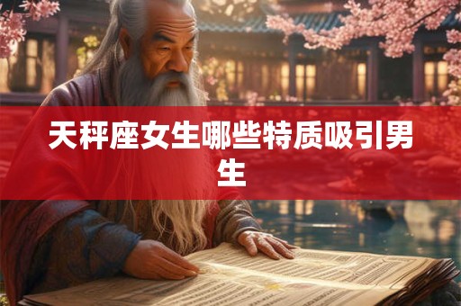 天秤座女生哪些特质吸引男生