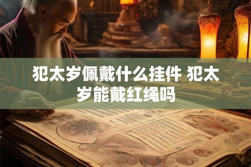 犯太岁佩戴什么挂件 犯太岁能戴红绳吗