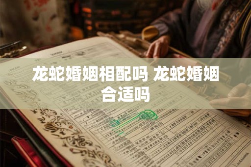 龙蛇婚姻相配吗 龙蛇婚姻合适吗