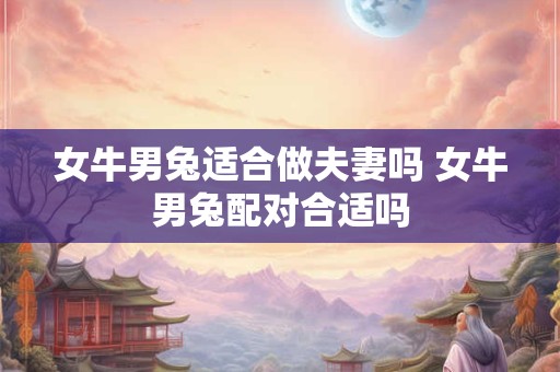 女牛男兔适合做夫妻吗 女牛男兔配对合适吗