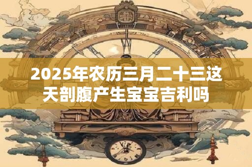 2025年农历三月二十三这天剖腹产生宝宝吉利吗