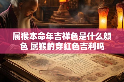 属猴本命年吉祥色是什么颜色 属猴的穿红色吉利吗