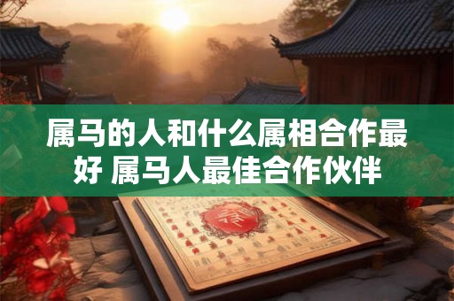 属马的人和什么属相合作最好 属马人最佳合作伙伴