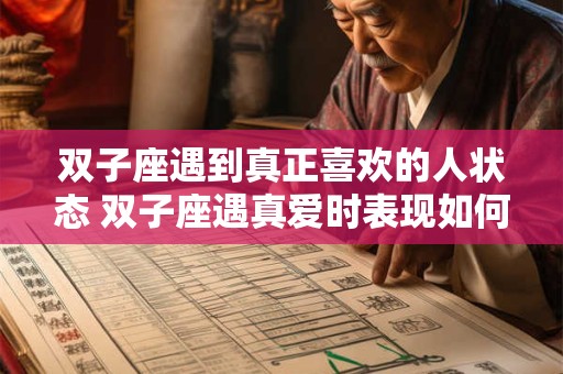 双子座遇到真正喜欢的人状态 双子座遇真爱时表现如何