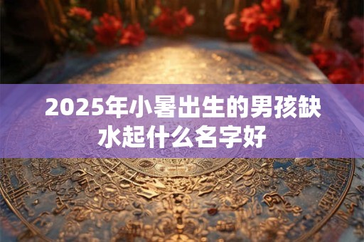 2025年小暑出生的男孩缺水起什么名字好