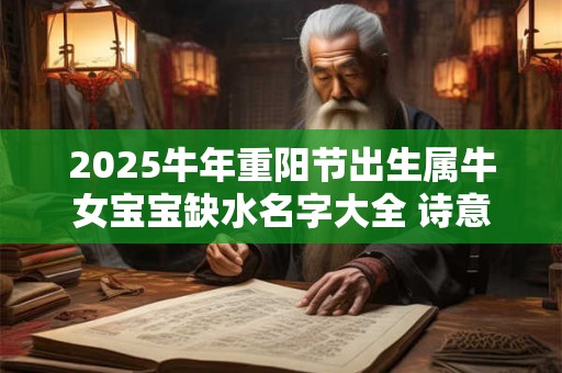 2025牛年重阳节出生属牛女宝宝缺水名字大全 诗意温馨