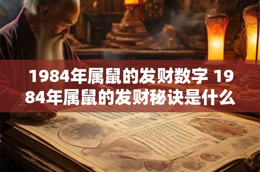 1984年属鼠的发财数字 1984年属鼠的发财秘诀是什么