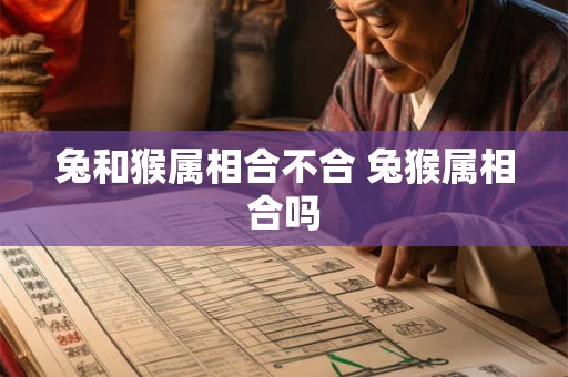 兔和猴属相合不合 兔猴属相合吗