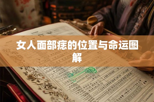 女人面部痣的位置与命运图解