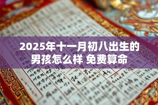 2025年十一月初八出生的男孩怎么样 免费算命