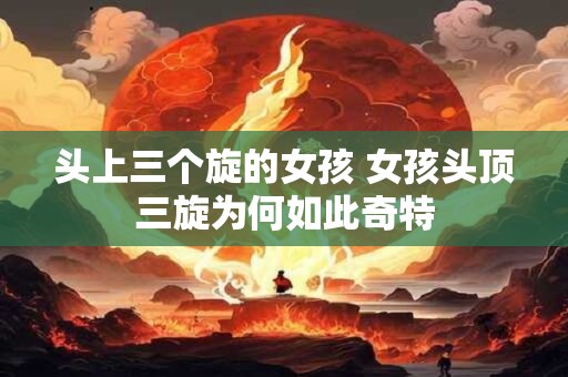 头上三个旋的女孩 女孩头顶三旋为何如此奇特