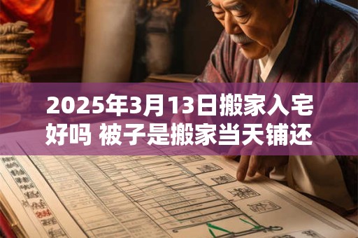 2025年3月13日搬家入宅好吗 被子是搬家当天铺还是前一天