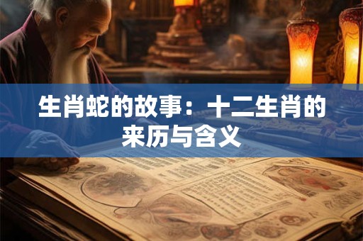 生肖蛇的故事：十二生肖的来历与含义