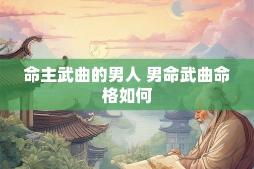 命主武曲的男人 男命武曲命格如何