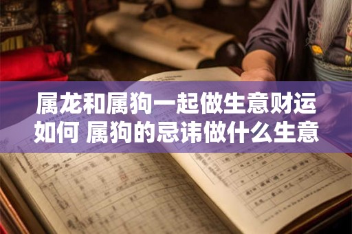 属龙和属狗一起做生意财运如何 属狗的忌讳做什么生意