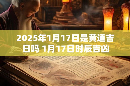 2025年1月17日是黄道吉日吗 1月17日时辰吉凶
