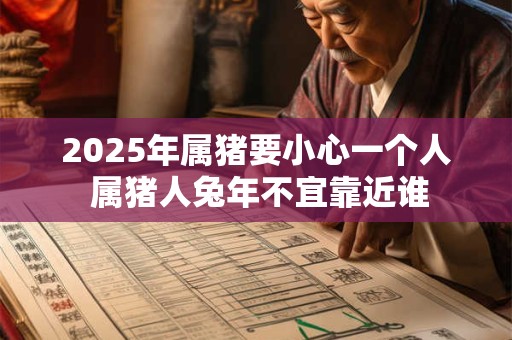 2025年属猪要小心一个人 属猪人兔年不宜靠近谁
