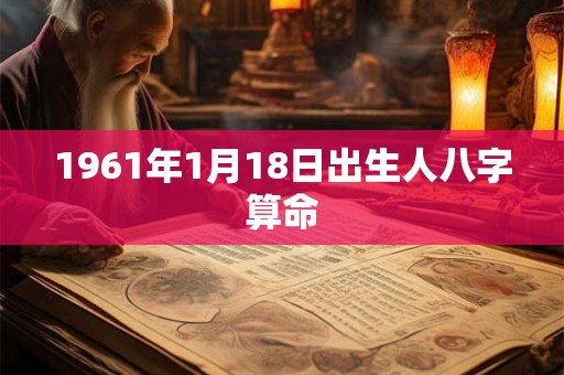 1961年1月18日出生人八字算命