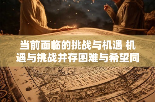 当前面临的挑战与机遇 机遇与挑战并存困难与希望同在