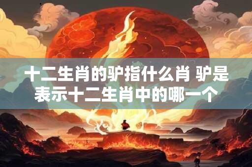 十二生肖的驴指什么肖 驴是表示十二生肖中的哪一个