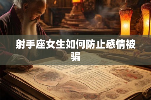 射手座女生如何防止感情被骗