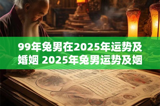 99年兔男在2025年运势及婚姻 2025年兔男运势及姻缘如何