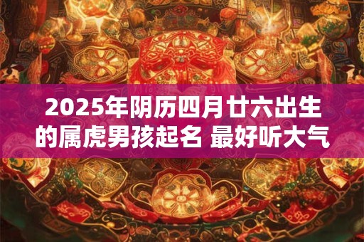 2025年阴历四月廿六出生的属虎男孩起名 最好听大气的名字