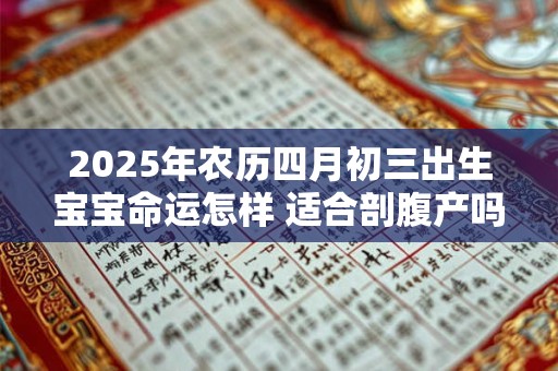 2025年农历四月初三出生宝宝命运怎样 适合剖腹产吗