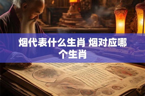 烟代表什么生肖 烟对应哪个生肖