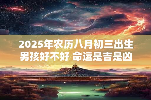 2025年农历八月初三出生男孩好不好 命运是吉是凶