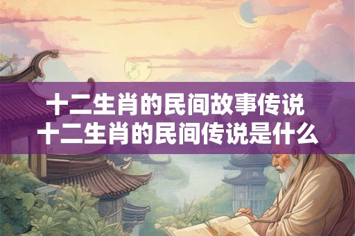 十二生肖的民间故事传说 十二生肖的民间传说是什么