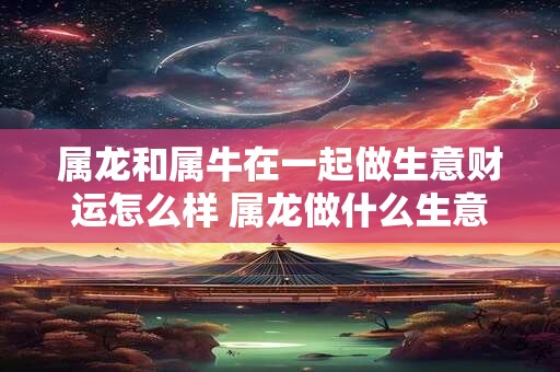 属龙和属牛在一起做生意财运怎么样 属龙做什么生意能发财